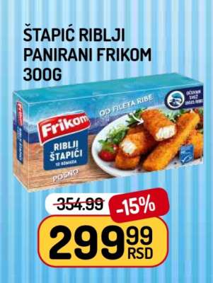 Štapić Riblji Panirani Frikom 300g