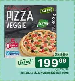 Smrznuta pizza veggie Baš Baš 400g