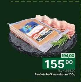 Pančeta Bačkina vakuum 100g