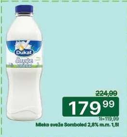 Mleko sveže Somboled 2,8% m.m. 1,5l