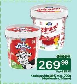 Kisela pavlaka 20% m.m. 700g