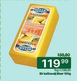 Sir kačkavalj Biser 100g