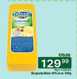 Sir gauda Biser 45% m.m. 100g