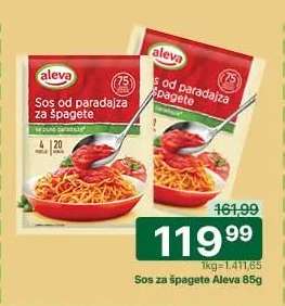 Sos za špagete Aleva 85g