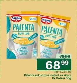 Palenta kukuruzna instant sa sirom Dr.Oetker 55g