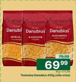 Testenina Danubius 400g