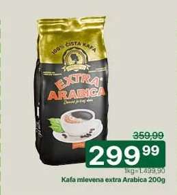 Kafa mlevena extra Arabica 200g