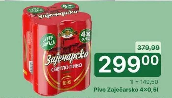 Pivo Zaječarsko 4X0.5l
