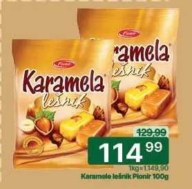 Karamela lešnik Pionir 100g