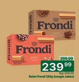 Baton Frondi 250g (nougat, kakao)
