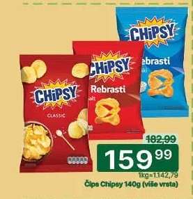 Čips Chipsy 140g