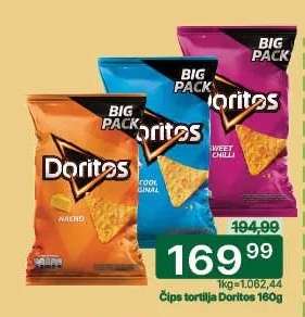 Čips tortilja Doritos 160g