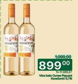 Vino belo Cuvee Piquant Kovačević, 0.75l