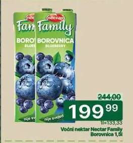 Voćni nektar Nectar Family Borovnica 1,5l