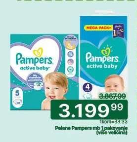 Pelene Pampers mb 1 pakovanje