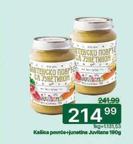 Kašica povrće+junetina Juvitana 190g