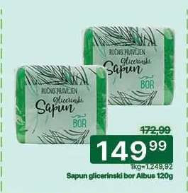Sapun glicerinski bor Albus 120g