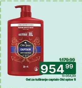 Gel za tuširanje Captain Old Spice 1l