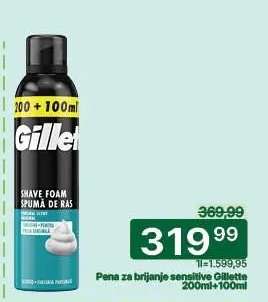 Pena za brijanje Sensitive Gillette