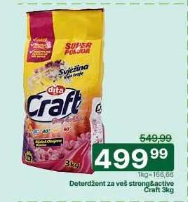 Deterdžent za veš strong&active Craft 3kg