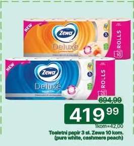 Toaletni papir 3 sl. Zewa 10 kom.