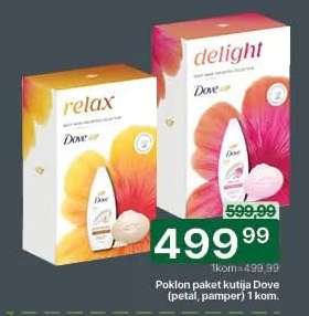 Poklon paket kutija Dove (petal, pamper) 1 kom.