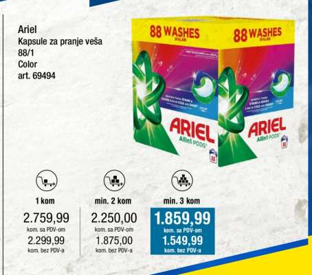 Ariel Kapsule za pranje veša