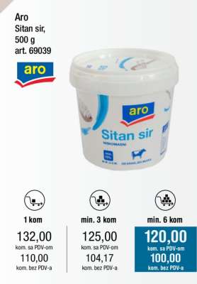 Aro Sitan sir, 500 g