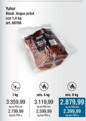 Yuhor Black Angus pršut