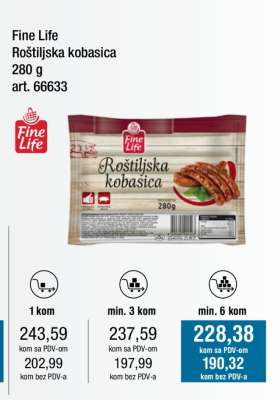Fine Life Roštiljska kobasica