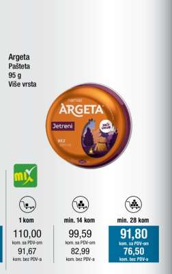 ARGETA PAŠTETA