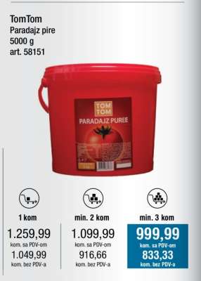 TomTom Paradajz pire 5000 g