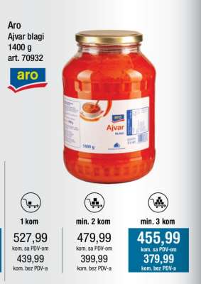 Aro Ajvar blagi 1400 g