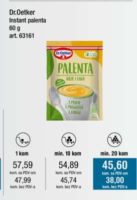 Dr.Oetker Instant palenta