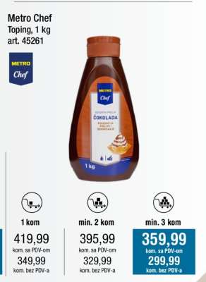 Metro Chef Topping