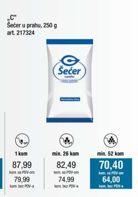 šećer u prahu 250 g