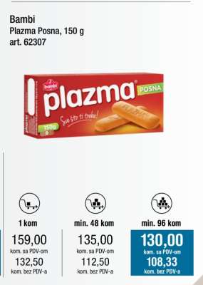 Bambi Plazma Posna, 150 g