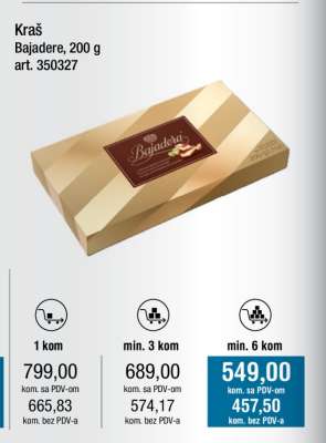 Kraš Bajadere 200 g