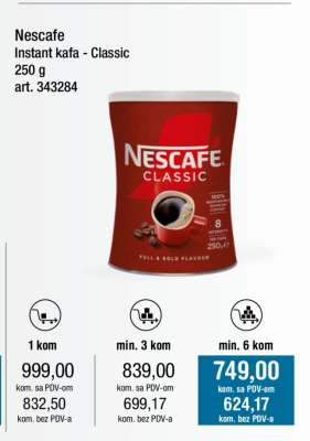 Nescafé Instant kafa Classic