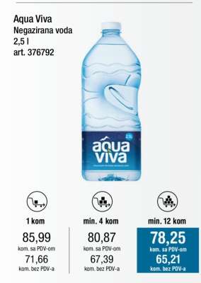 Aqua Viva Negazirana voda