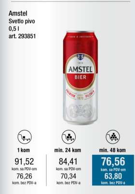Amstel Svetlo pivo 0,5 l