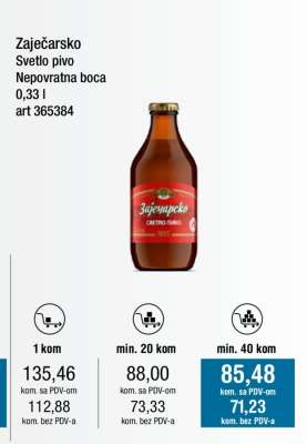 Zaječarsko Svetlo pivo