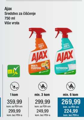 AJAX Sredstvo za čišćenje