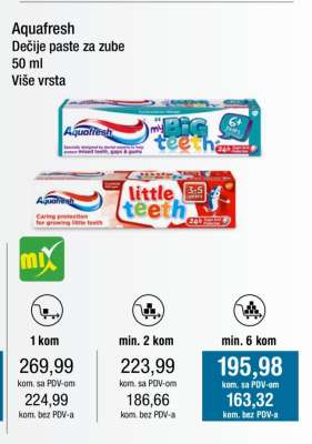 Aquafresh Dečije paste za zube