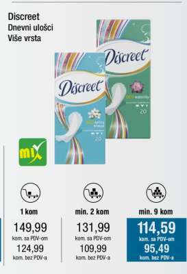 Discreet Dnevni ulošci