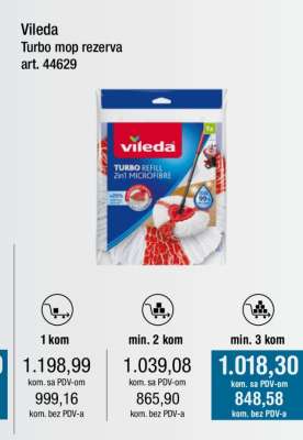 Vileda Turbo mop rezerva