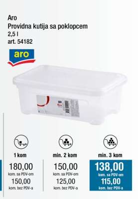 Aro Providna kutija sa poklopcem