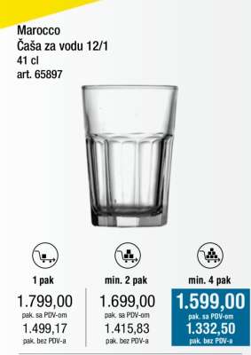 Marocco Čaša za vodu 12/1
