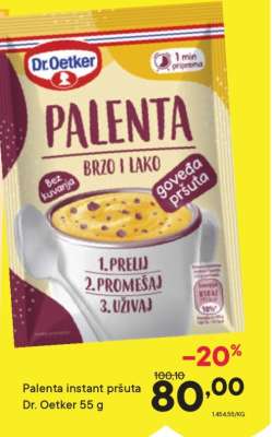 Palenta instant pršuta