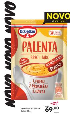 Palenta instant ajvar Dr. Oetker 55 g